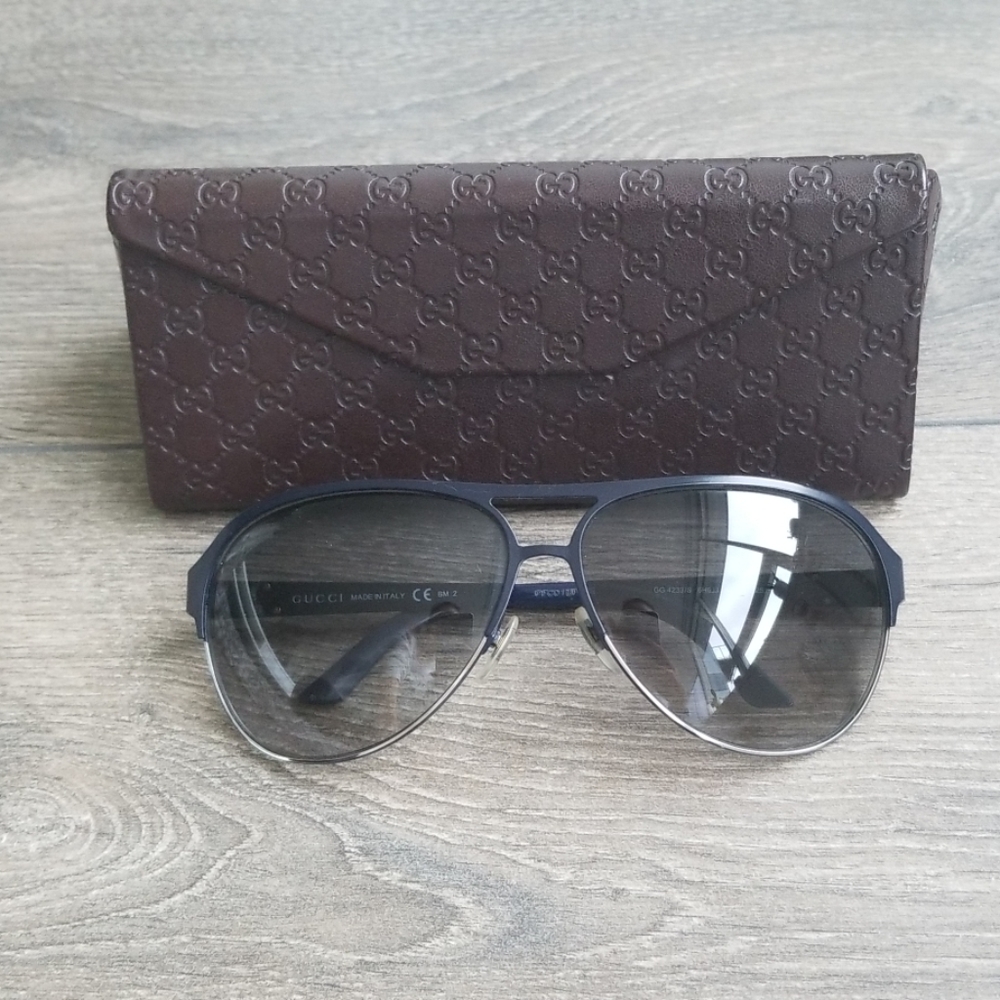 Gucci Classic Aviator Sunglasses GG 4233/SS Blue